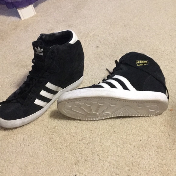 adidas women's wedge sneakers